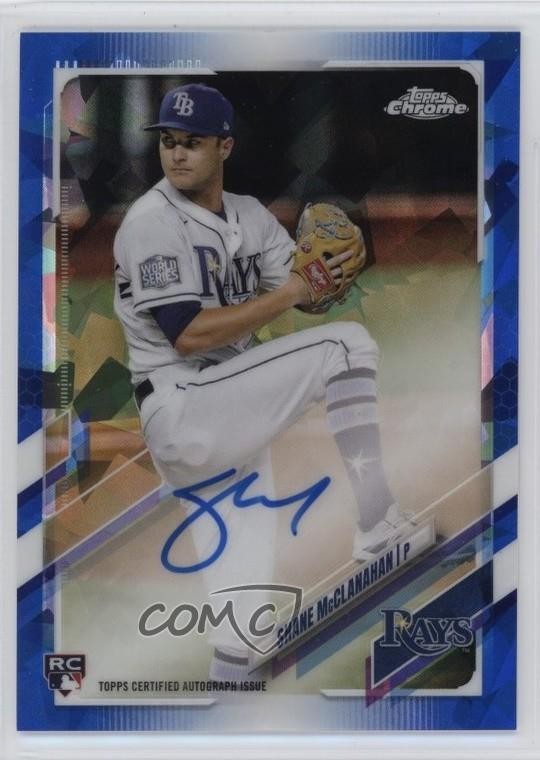 2021 Topps Chrome Sapphire Rookie Shane McClanahan #RA-SM Auto RC 1qn4