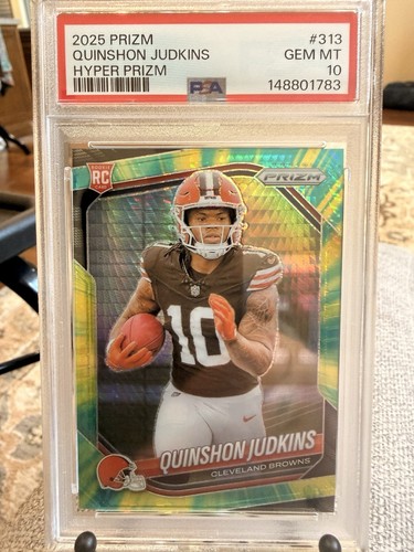2025 Panini Prizm - Rookies Quinshon Judkins #313 Hyper Prizm 156/200 (RC)