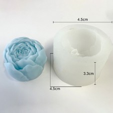 Stampo in silicone per candele rose 3D fiore stampo per candele aromaterapia decorazione casa