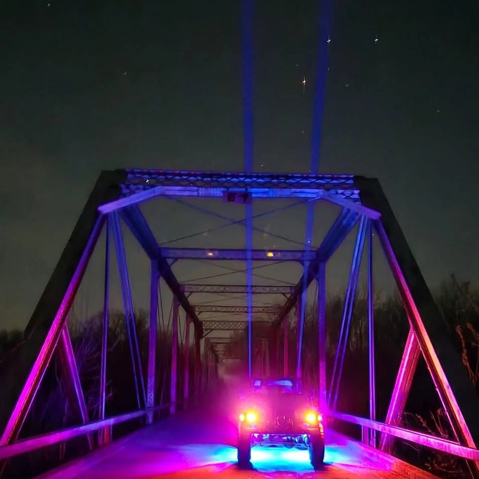 Luces láser sin látigo 2 piezas LED RGB para Can-Am X3 Polaris RZR Talon UTV ATV Foto 2 de 4