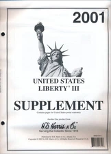 H E Harris Liberty 3 2001 Stamp Album Supplement ( HE HARRIS LIBERTY III 2001 )