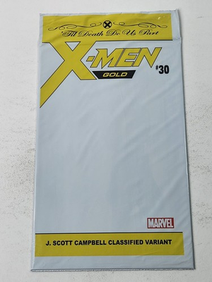 #ad #ad X Men Gold 30 J. Scott Campbell Classified Variant Sealed Polybag Marvel 2018 $21.99