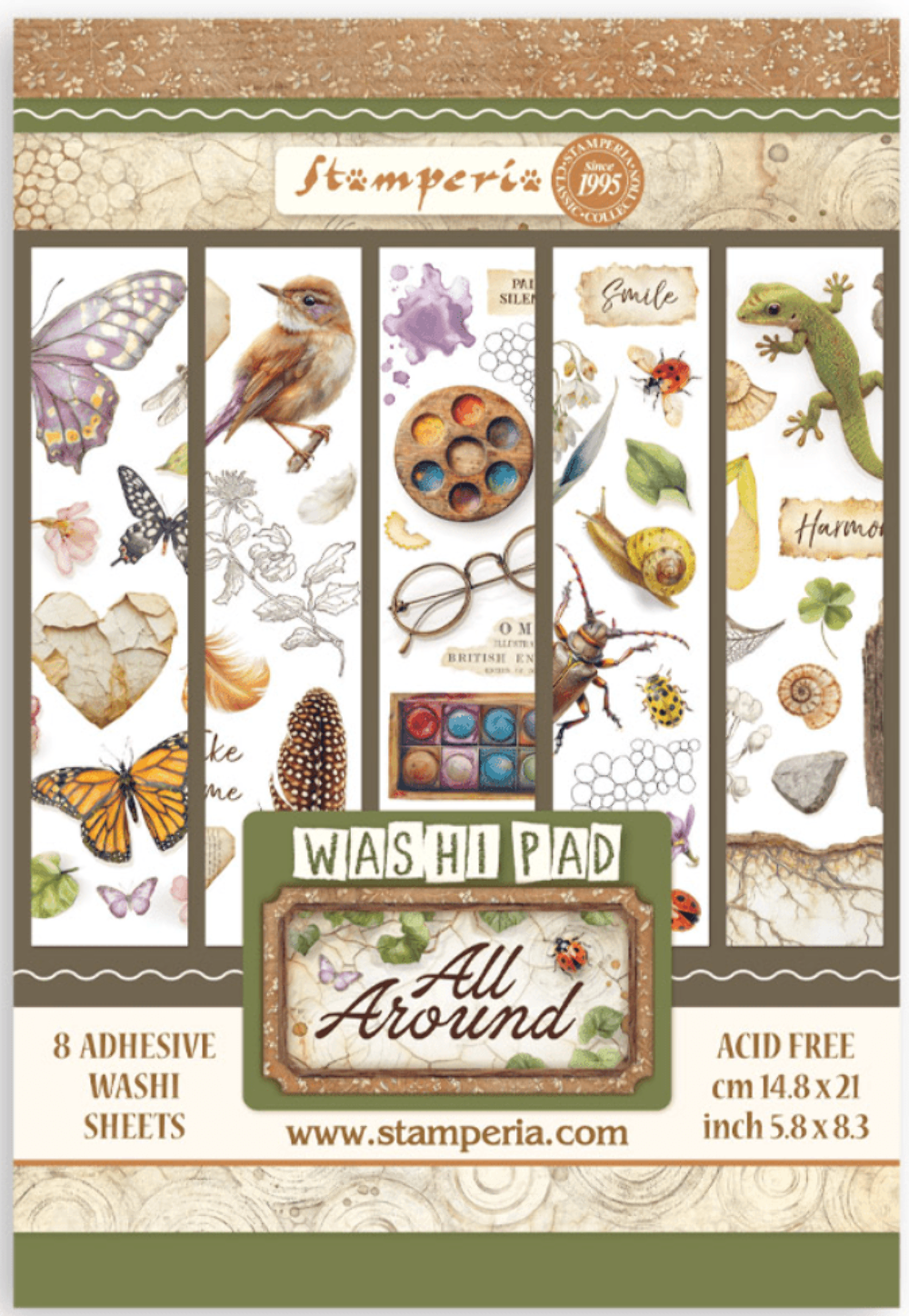 Stamperia Washi Pad A5 – All Around | SPSBW33