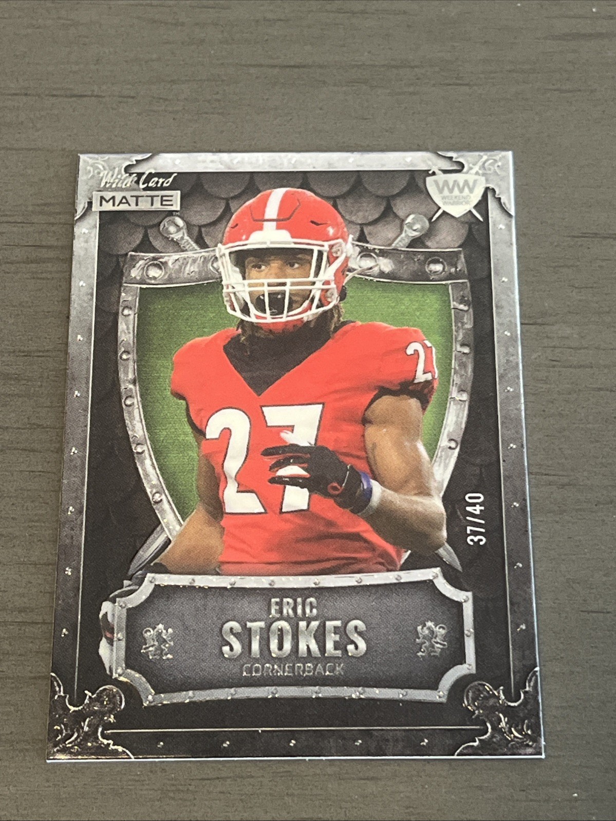 Eric Stokes Wild Card Matte Gold Weekend Warrior #MWW20 Base