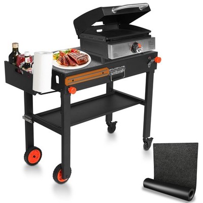 EUTRKei Outdoor Grill Cart with Wheels, Blackstone Griddle Stand for 17'' & 22...
