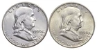 Choice Unc 1950 P+D Franklin Half Dollar Gem BU Collection Lot Set *9827