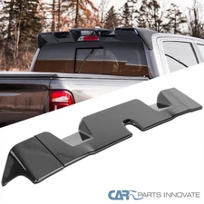 Fits 19-24 Dodge Ram 1500 Glossy Black Painted Roof Rear Cab Spoiler Wing 3PC