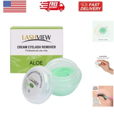 Eyelash Extension Remover Cream, Light Aloe Flavor Cream,Eyelash Adhesive Rem...