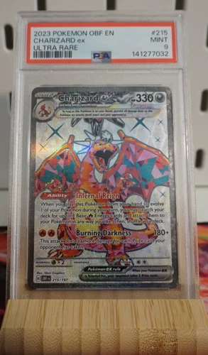 Pokémon TCG Charizard Ex 215/197 Ultra Rare Holo PSA 9