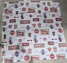 Vintage Coca Cola Table Cover Ground Cover 68 X 68 (i2)