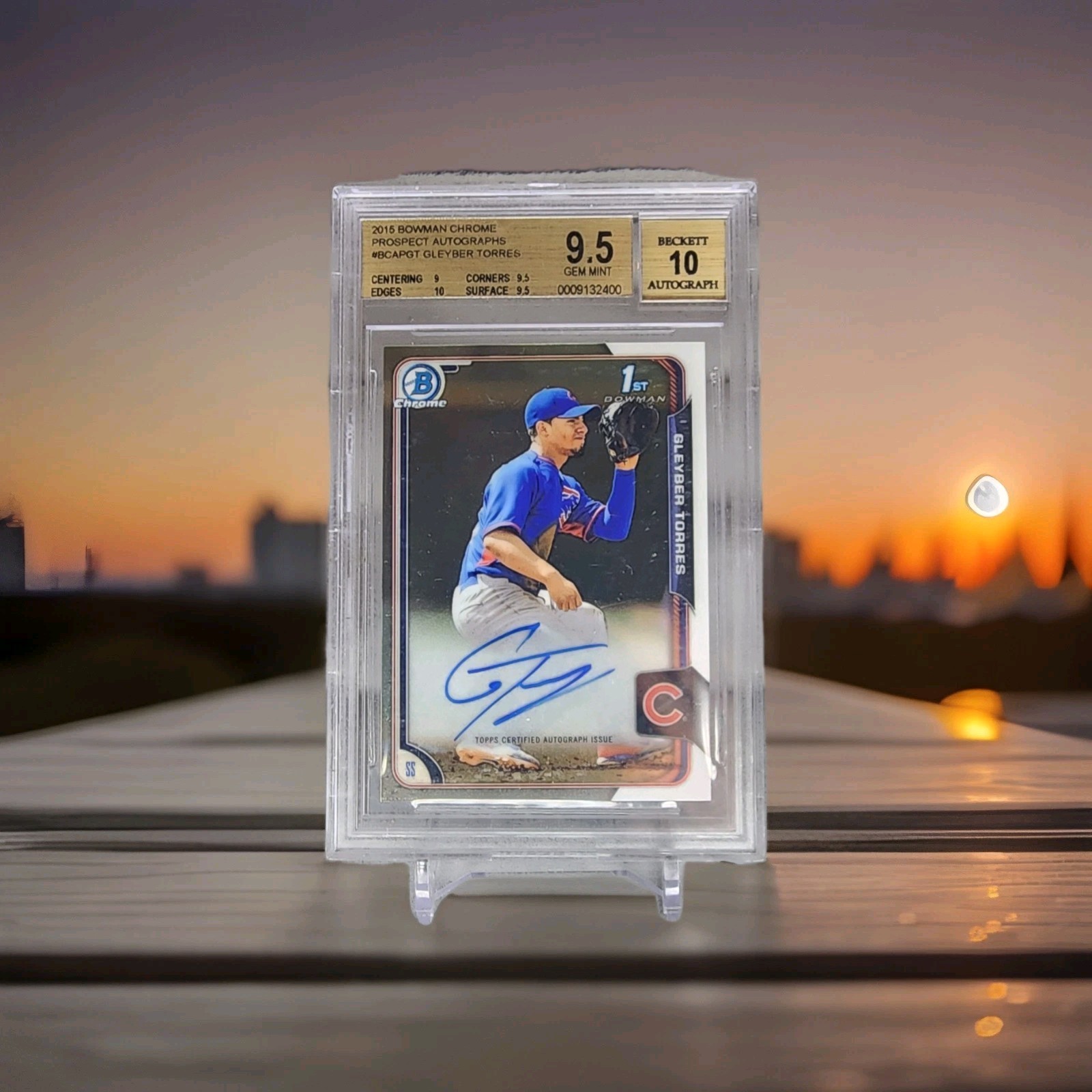 2015 Bowman Chrome - Prospects Autographs Gleyber Torres #BCAP-GT (AU, RC)