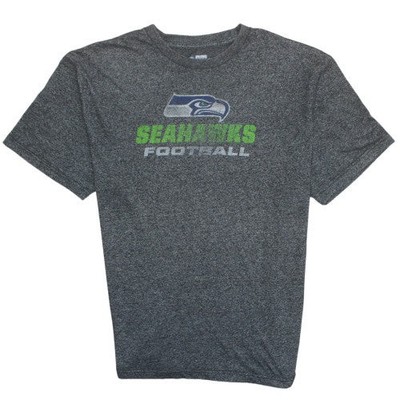 NFL Team Apparel Herren T-Shirt grau Seahawks Football Größe L