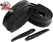 2 Pack 700 x 28-32c Road Bike Inner Tubes, 60mm Presta Valve Premium Qua