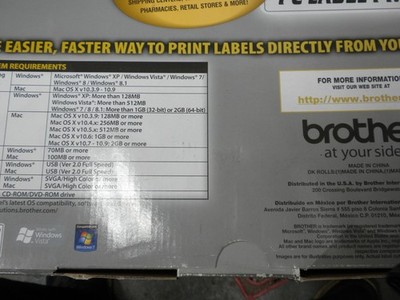 Brother QL1110NWB 6.7''x8.7''x5.9'' 69 Labels Print Speed Label Printer New