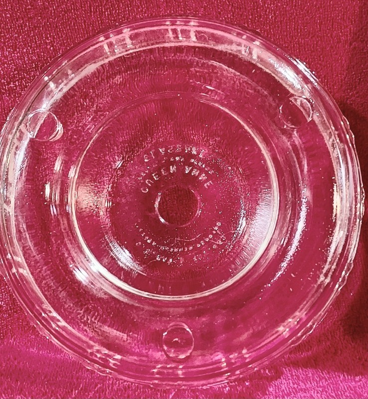 Vintage 9 inch QUEEN ANNE GLASBAKE Clear Glass Baking Ring Mold