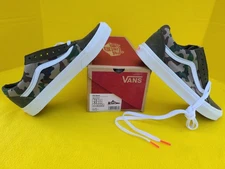 New Vans Old Skool Camo Olive/White Sneakers Low-Top Shoes 2023 Men Size 7 