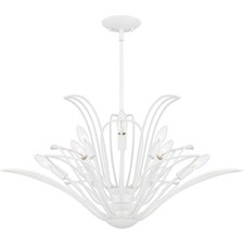 Quoizel TLH5032 Tallulah 9 Light 32"W Waterfall Chandelier - White