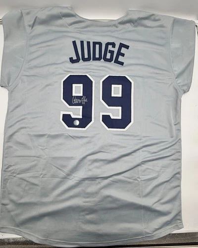Aaron Judge Signed New York Yankees Jersey #99 MLB Future HOF Member SSC COA