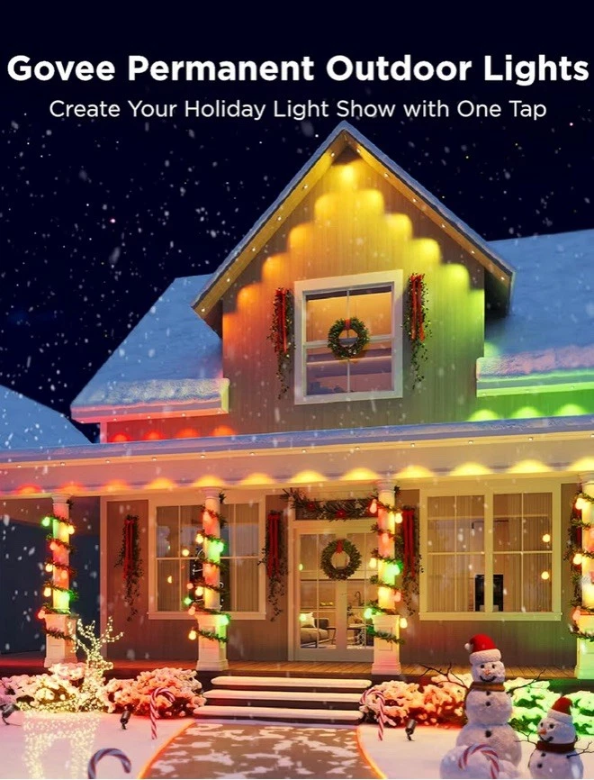 Govee Pro Permanent Outdoor Lights 100ft White Version LED Lights Model H706A - Image 4 of 4