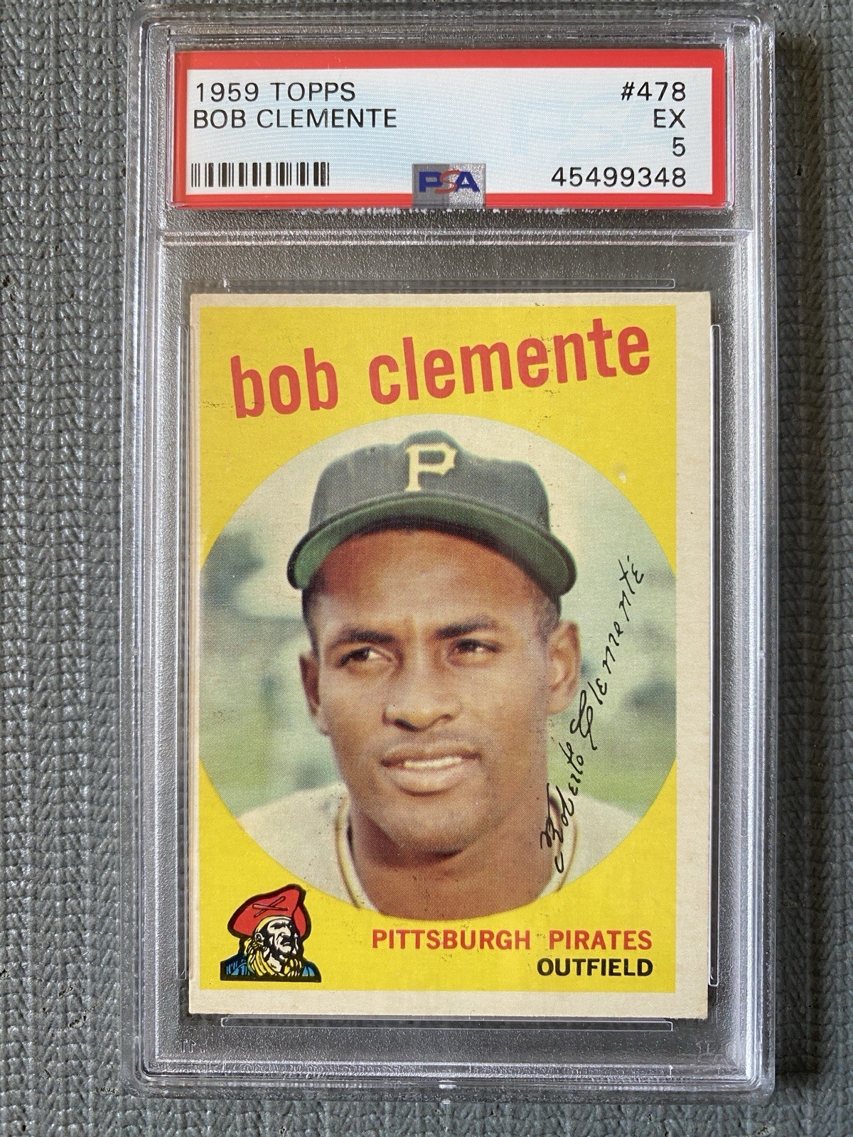 1959 Topps #478 Roberto Clemente PSA 5 EX
