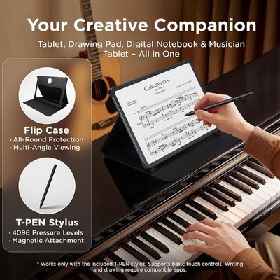 TCL NXTPAPER 14 9491G 256GB Tablet WI-FI Stylus & Flip Case Bundle