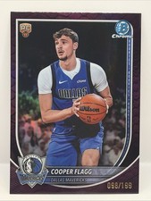 2025-26 Bowman Chrome Cooper Flagg Purple Reptilian Fuchsia Refractor /199 RC