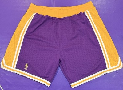 Authentic 1996-97 Los Angeles LA Lakers Mitchell & Ness On Court Game Shorts 3XL