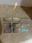 8 ENGELHARD 1 OZ. .999 FINE SILVER BARS