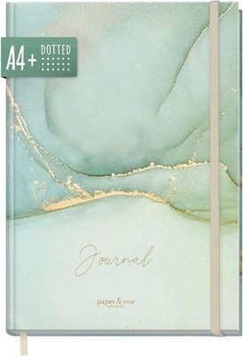 paper&you  Dotted Journal A4+ Notizbuch gepunktet ''Soft Green'' | 156