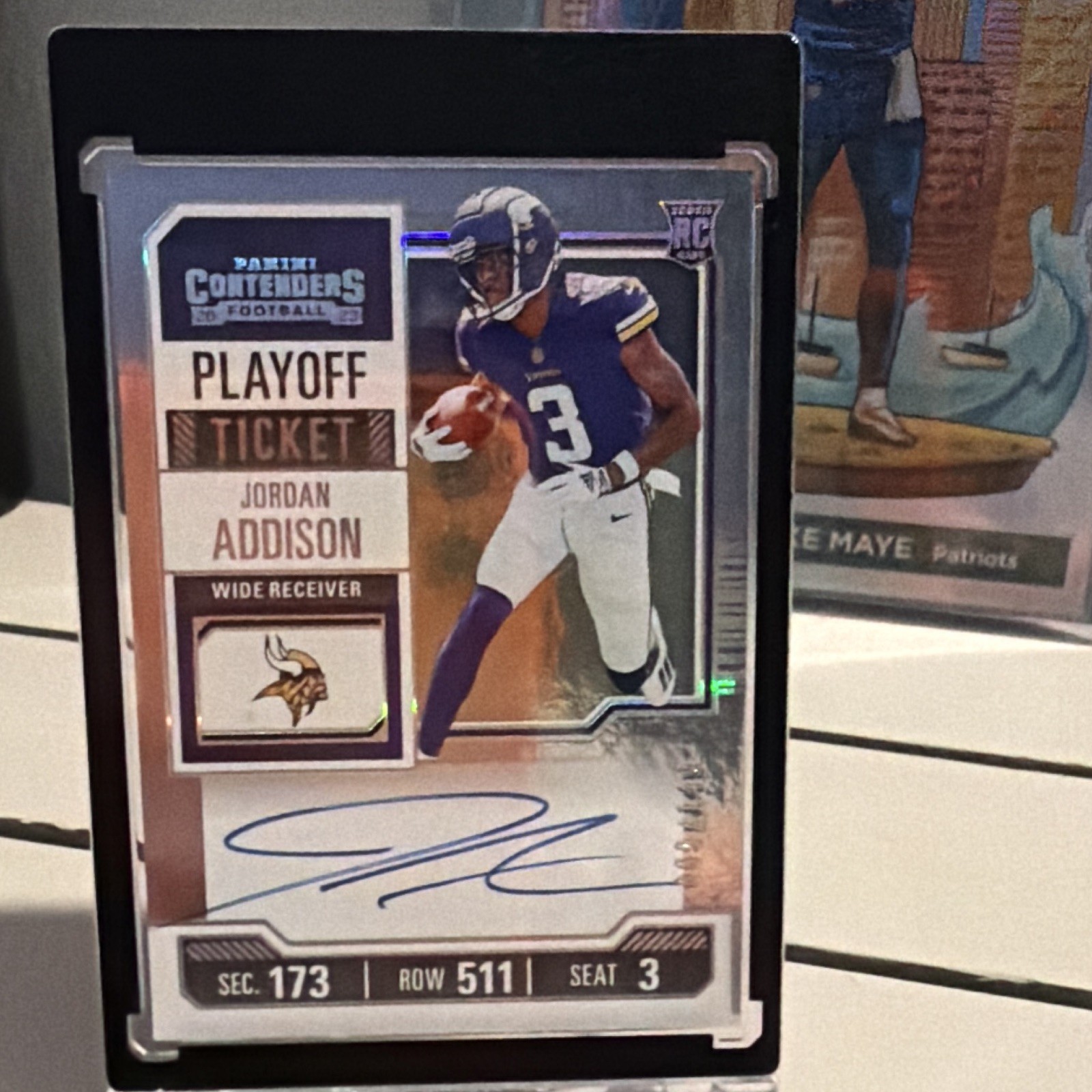 Jordan Addison Panini Contenders #120 Autograph