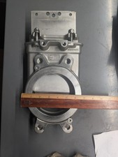 Orbinox 5" DN125 Knife Gate Valve CF8M 316 Stainless Steel Wafer Actuator Ready