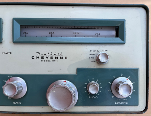 Transmisor de radioaficionado HEATHKIT MT-1 CHEYENNE HAM HF/AM/CW 80m-10m de colección - Imagen 4 de 12