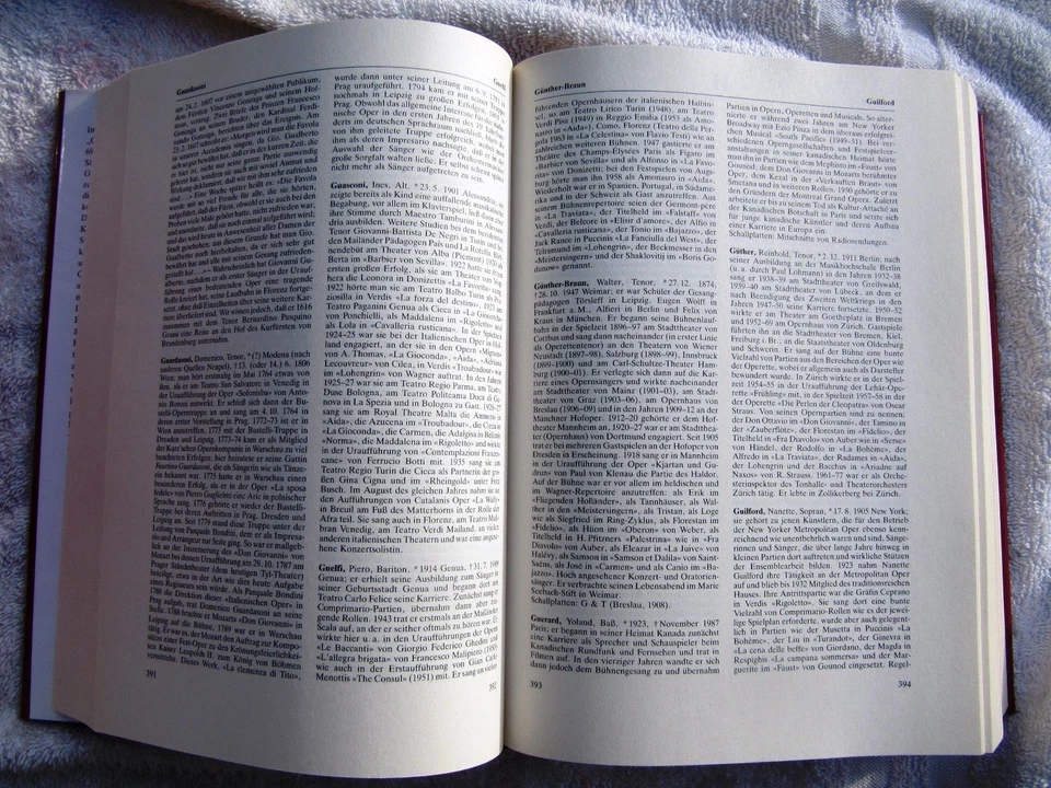 KUTSCH RIEMENS Grosses Sängerlexikon OPERA SINGER LEXICON Ergänzungsband II 1994 - Image 2 of 3