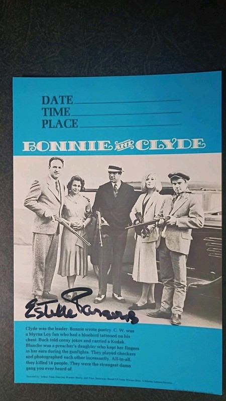 ESTELLE PARSONS Hand Signed Autograph 4X6 PHOTO  -ACTRESS - BONNIE & CLYDE 
