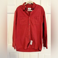 Tyndale FR Flame Resistant Plaid Work Shirt 9.1 ATPV Made in USA Men  s Large