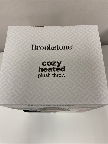 Brookstone Cozy Heated Throw Blanket Plush Throw - New - Picture 5 of 6