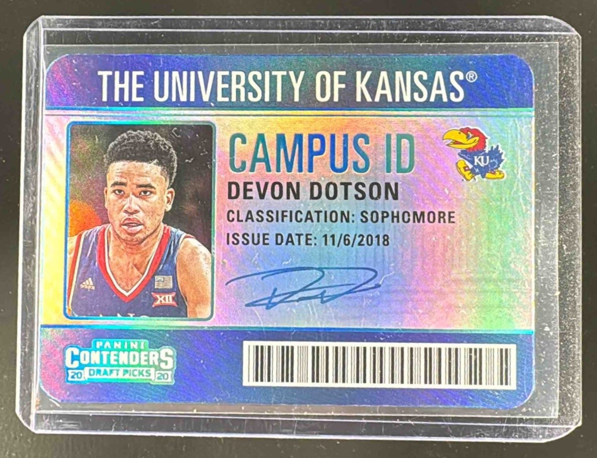 Devon Dotson 2020 Panini Contenders Draft Picks #24 Campus ID Rookie RC