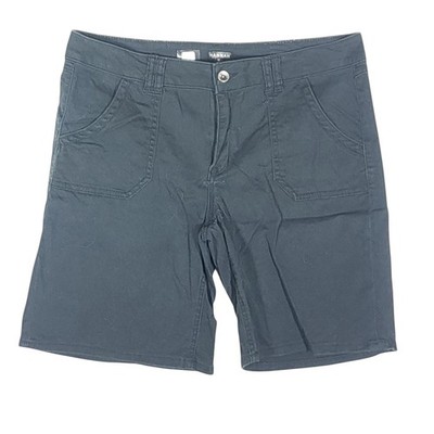 Hannah Shorts Womens 12 Black Bermuda Twill Stretch Cotton Spandex Casual