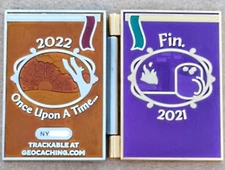 Last First 2021-2022 Geocoin & Tag Set - Activated & Adoptable - 3 Trackables