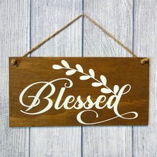 Blessed - Rustic Handmade Theme Wood Sign