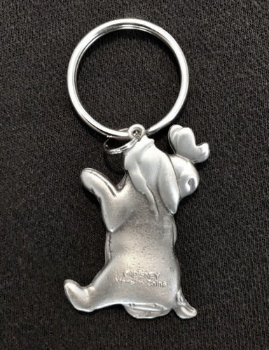 Pewter Disney EEYORE Winnie the Pooh Silver Metal Figurine Keychain F - Picture 2 of 2