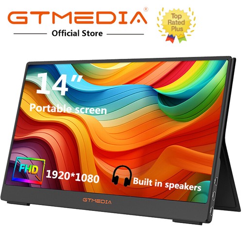 US New Portable Monitor 14" IPS FHD External Screen Extender Type-C HDMI USB-C