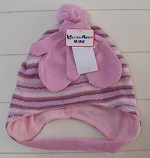 Girls WeatherGuard Kids Pink 2 Pc Hat  Mittens Set Sz 12-24M