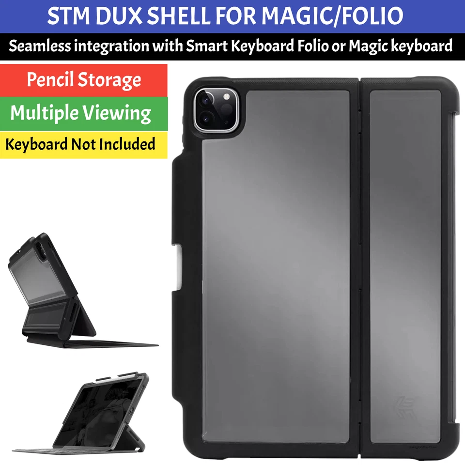 Чехол STM для iPad Pro 12,9 дюйма (3/4/5/6-го поколения) корпус для клавиатуры Magic/Folio - Изображение 3 из 4