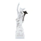 Hermes Mercury God Zeus Son Roman Statue Alabaster 7 Inches (17.78 cm)