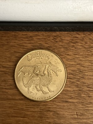 Everquest II Kingdom Of Sky  Tarinax Harla Dar Dragons Coin. Pre-owned