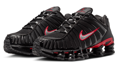 Size 13 - Nike Shox TL Black University Red for sale online | eBay