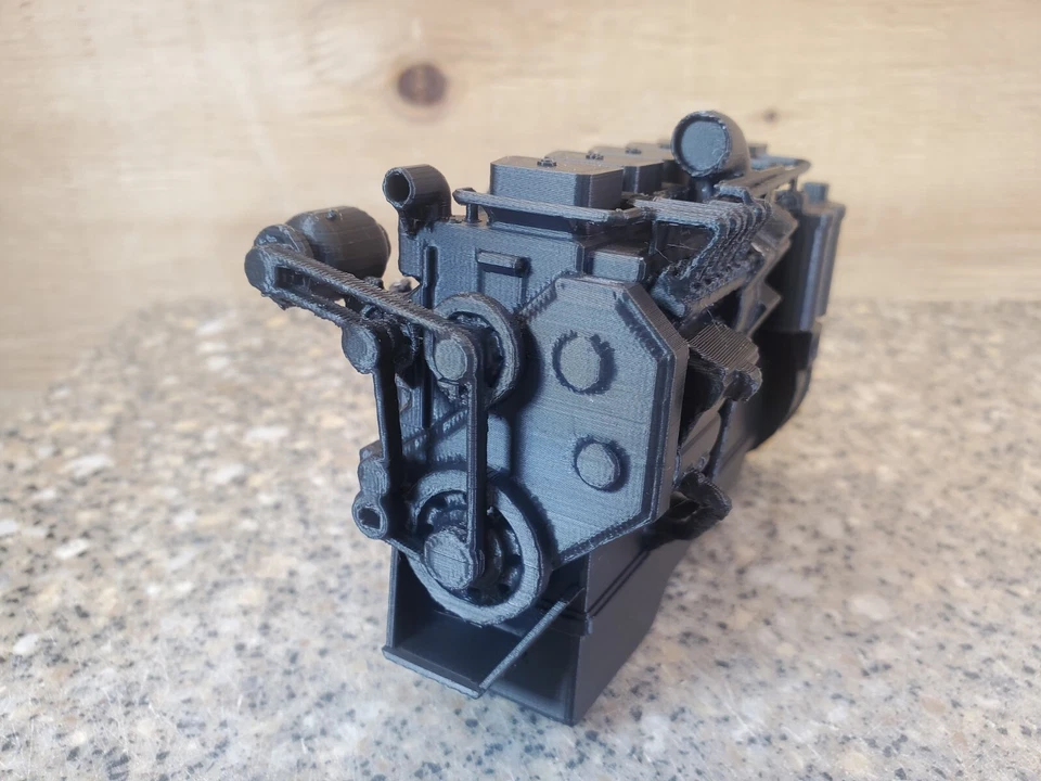 3d Print Cummins 12v Truck Rc 1/10 Scale Engine Motor Diesel - Image 4 of 4