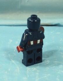 Lego 6865 Dark Blue Suit Captain America & Red Shield Minifigure.