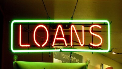 Loans Rectangle 24''x16'' Neon Sign Lamp Light Hanging Nightlight Business Beer EY